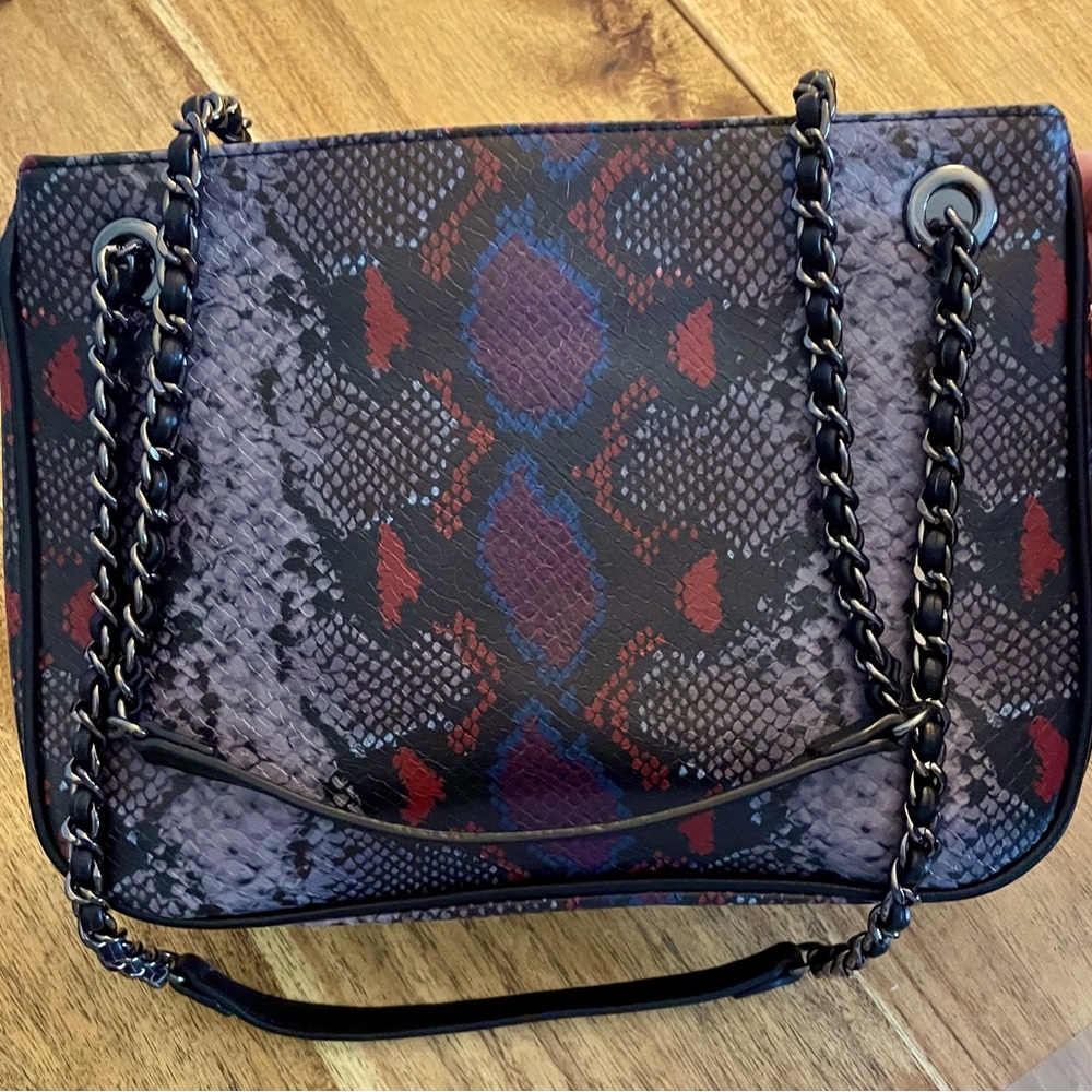 INC snakeskin print Purse